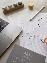 画像をギャラリービューアに読み込む, モダンカリグラフィー BASIC オンラインレッスン課題添削つき