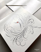 画像をギャラリービューアに読み込む, 鶴丸 -Crane Circle- |  Art Print | Square Card size
